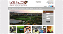 Desktop Screenshot of eaglecanyon.co.za